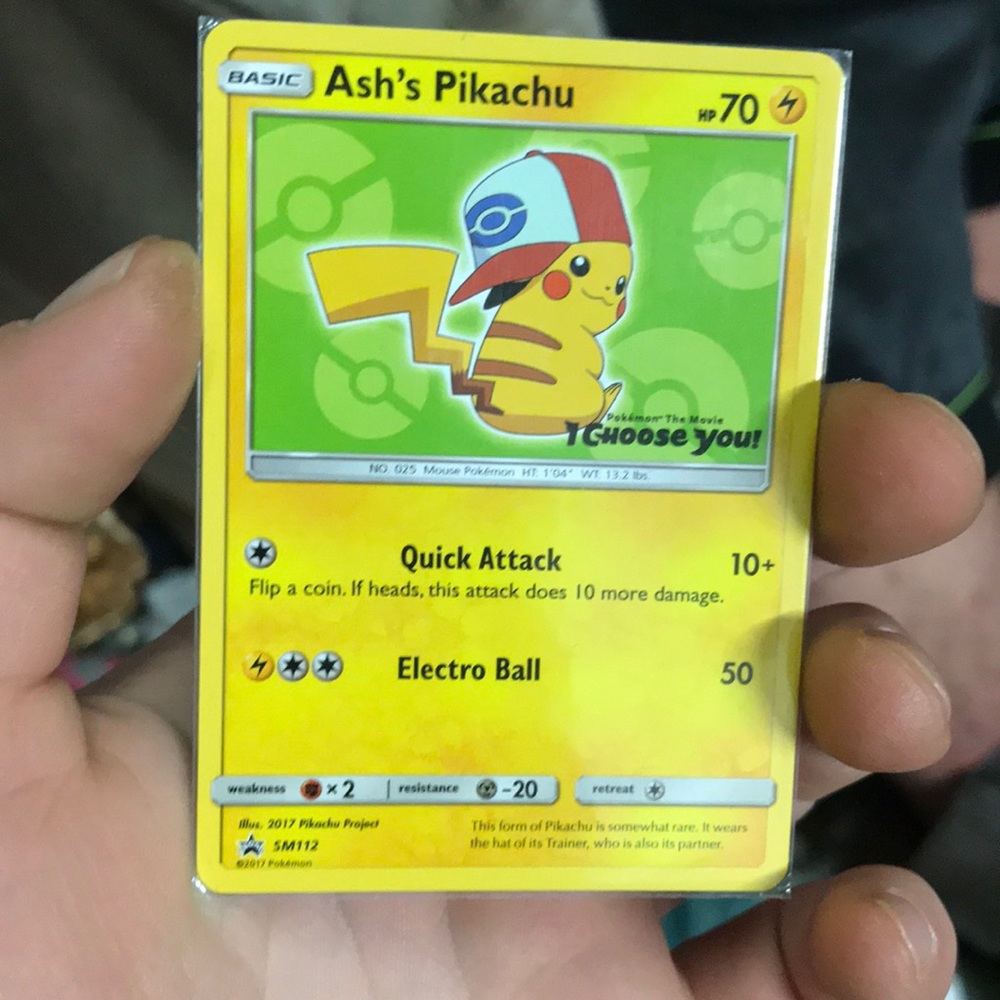 Ashes Pikachu promo Pokémon cards